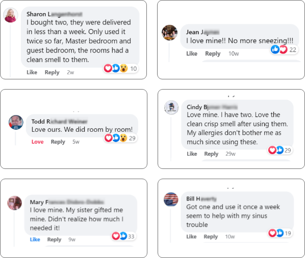 Customer testimonials collage